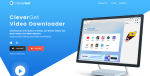 "Cleverget video downloader: A software interface displaying the Cleverget logo and options for downloading videos. Includes Cleverget Crack for Window."